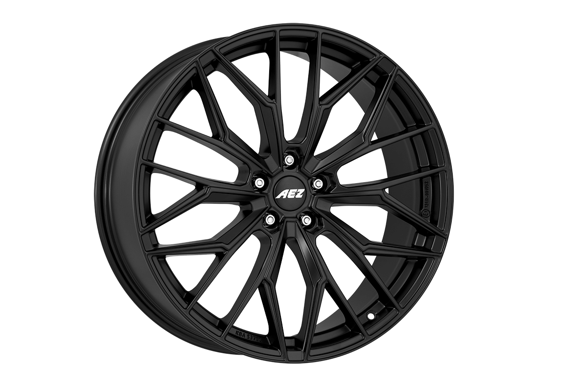 AEZ, Porto black, 19 x 8 inch,5x112 PCD, ET 49 in Black Matt Single Rim