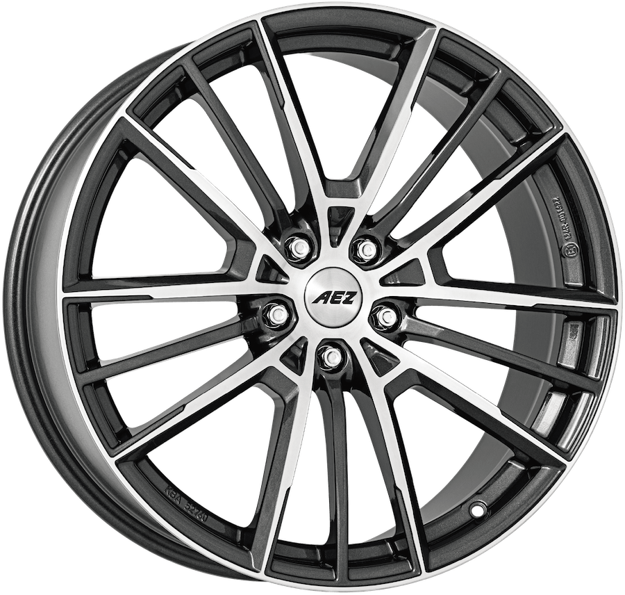 AEZ, Kaiman, 20 x 8 inch,5x115 PCD, ET 46 in Silver Single Rim