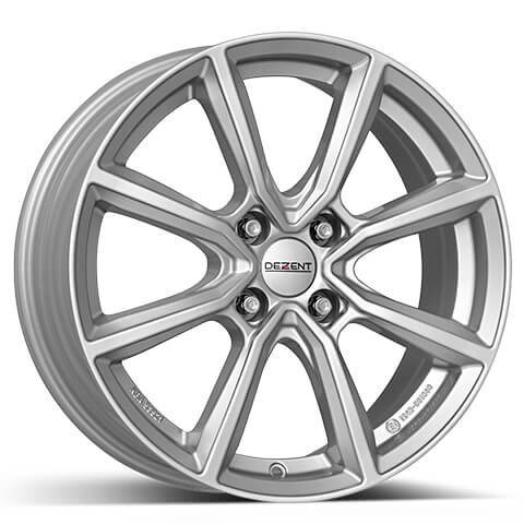 Dezent, TN silver, 15 x 6 inch,4x100 PCD, ET 45 in Silver Single Rim