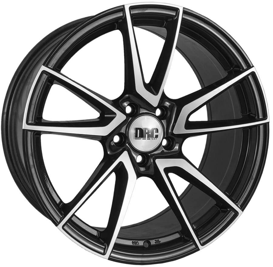 DRC DLA 19 x 9.5 inch 5x112 ET48 Gloss Black / Polished alloy wheel