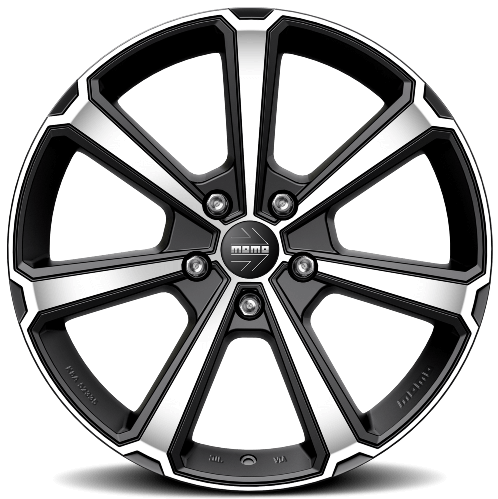 MOMO, Legend, 18 x 7.5 inch,5x110 PCD, ET 35 in Matt Black Polished Single Rim