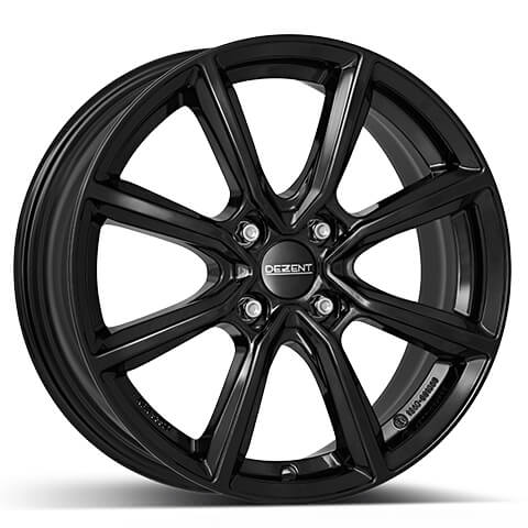 Dezent TN black 17 x 6.5 inch 4x108 ET28 Black alloy wheel