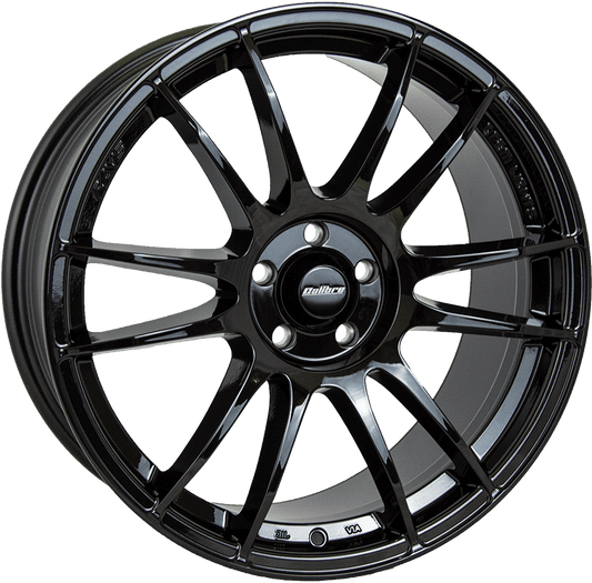 Calibre, Suzuka, 15 x 7 inch,4x100 PCD, ET 38 in Black Single Rim