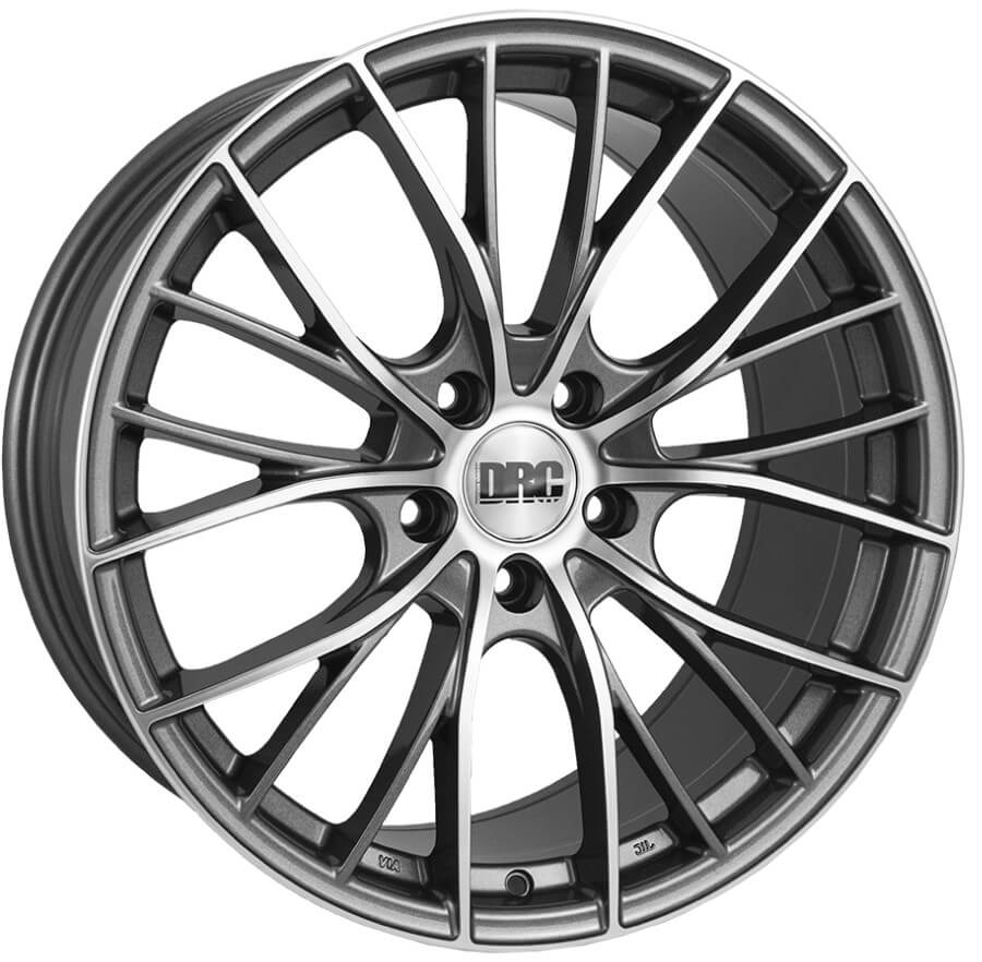 DRC DAA 19 x 8.5 inch 5x112 ET35 Gunmetal / Polished alloy wheel