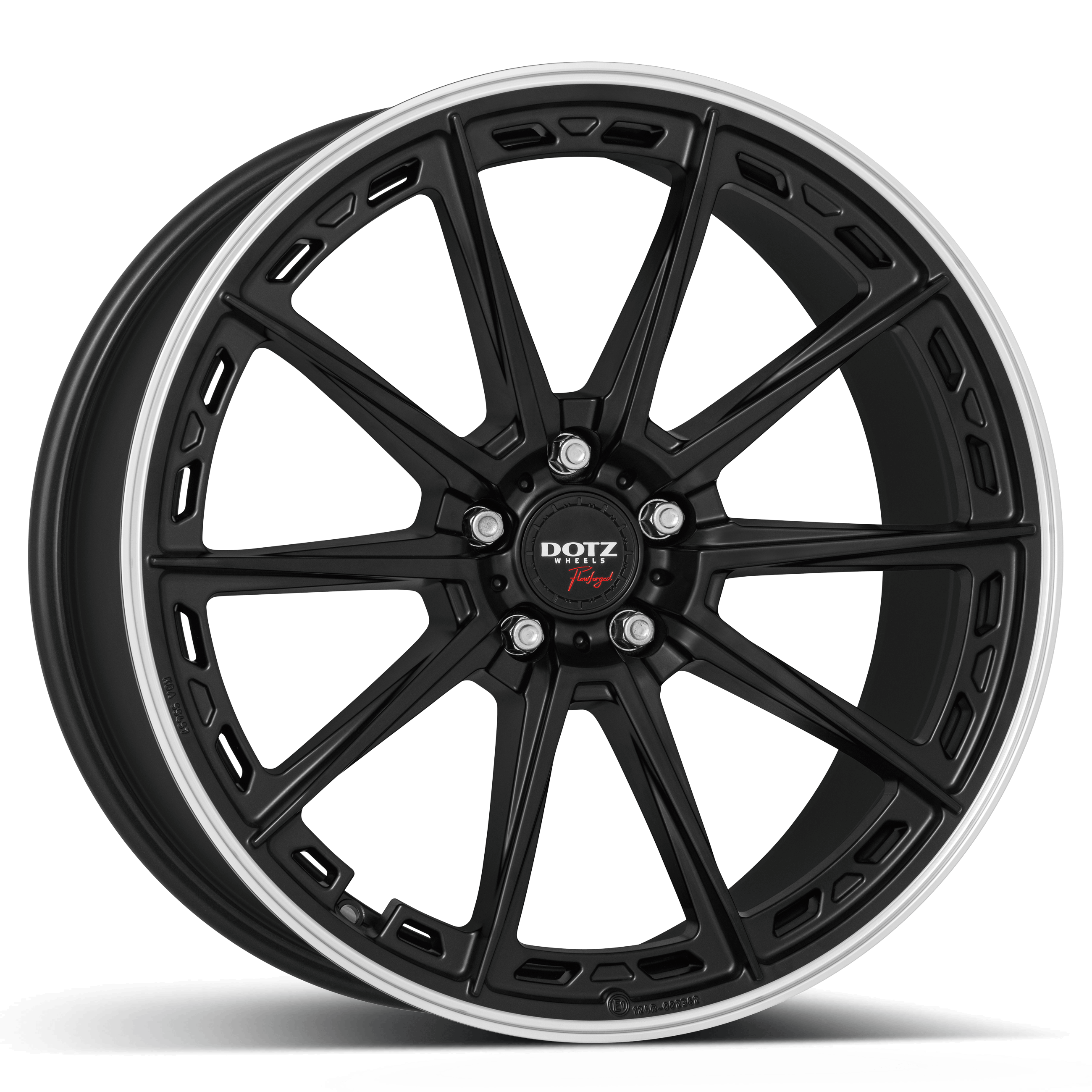 Dotz Sonoma dark 21 x 10.5 inch 5x112 ET20 Black / Polished Lip alloy wheel