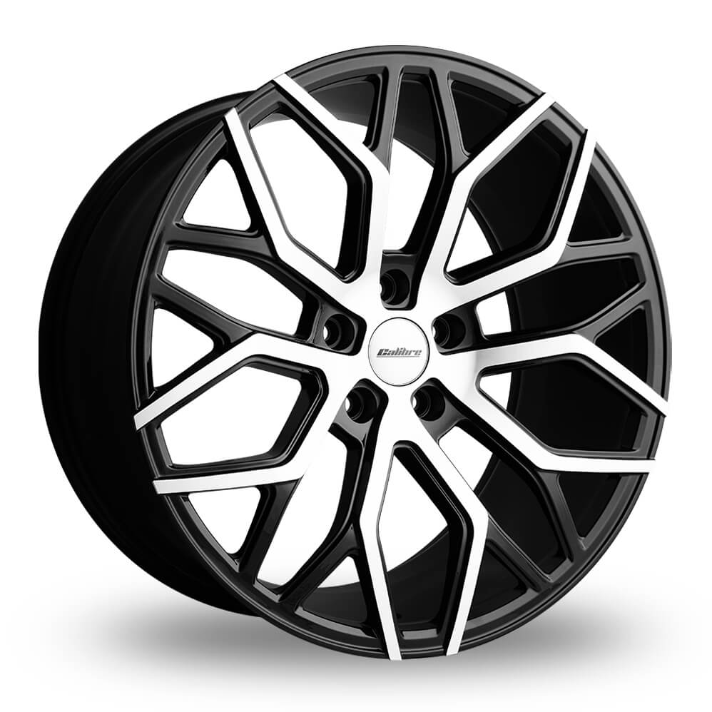 Calibre CV2 20 x 10 inch 5x120 ET42 Black / Polished alloy wheel