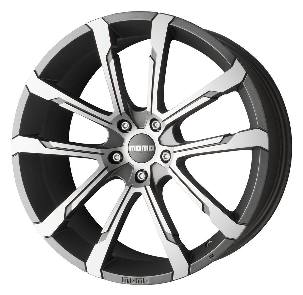 MOMO, Quantum Evo, 20 x 9 inch,5x120 PCD, ET 35 in Matt Anthracite Polished Single Rim