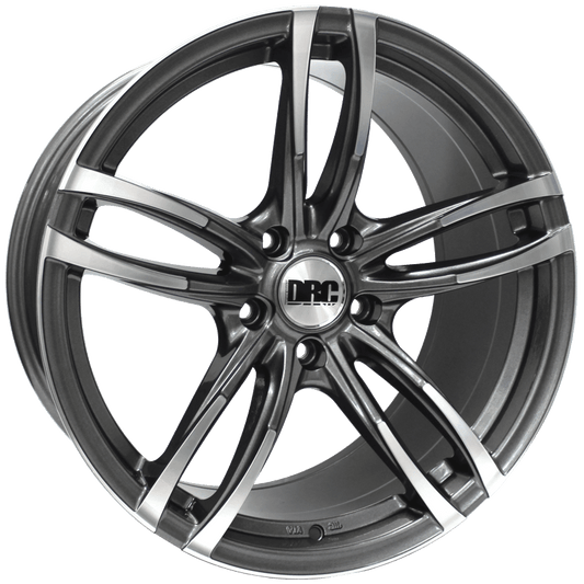 DRC, DMF, 19 x 8.5 inch,5x120 PCD, ET 33 in Gunmetal / Polished Face Single Rim