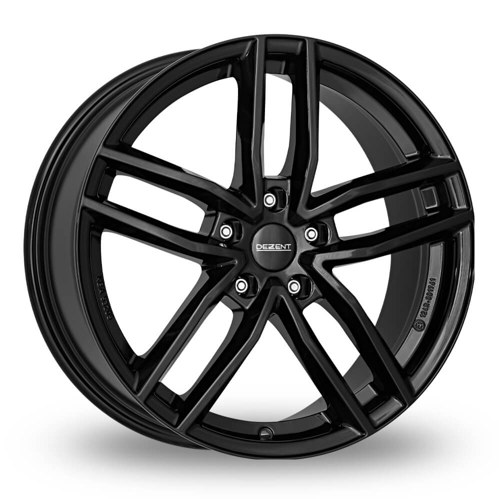 Dezent TR black 18 x 7.5 inch 5x114.3 ET40 Gloss Black alloy wheel