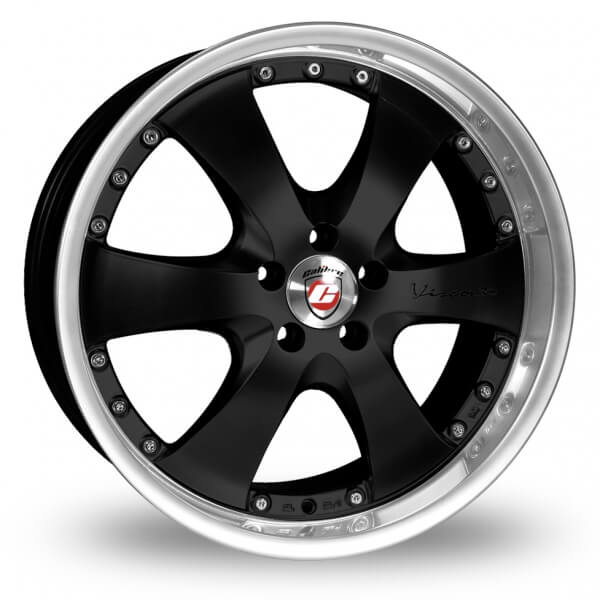 Calibre Voyage 20 x 8.5 inch 6x130 ET45 Black/polished Lip alloy wheel