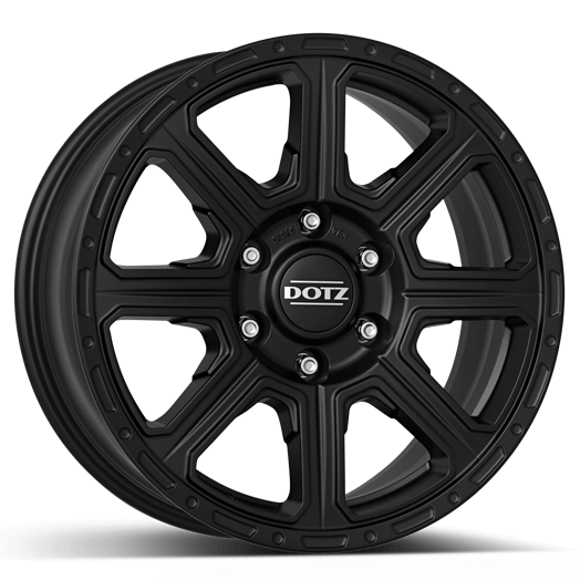 Dotz, Kalahari black, 18 x 8 inch,6x139.7 PCD, ET 34 in Matt Black Single Rim