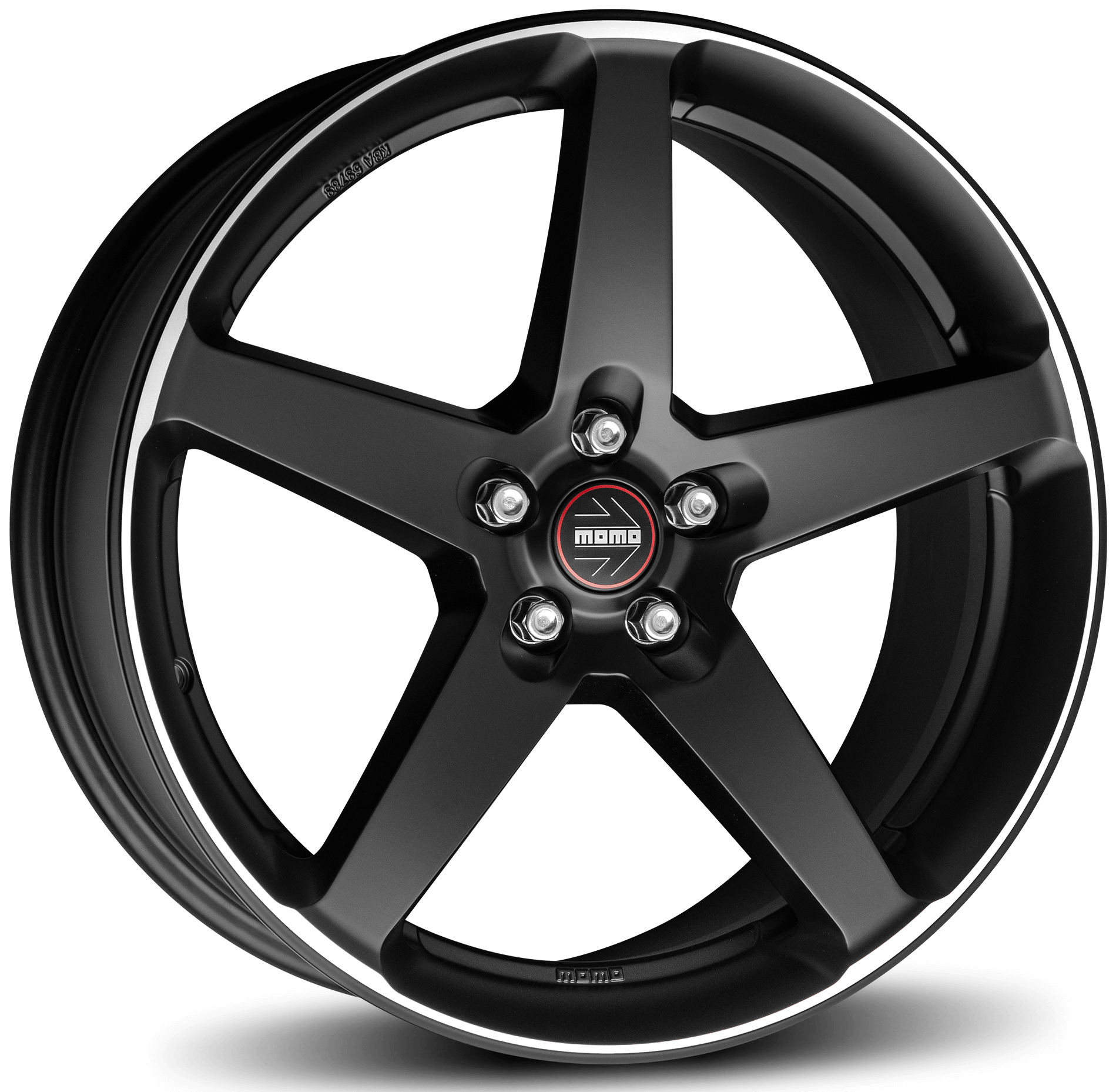 MOMO, Five, 17 x 8 inch,5x114.3 PCD, ET 40 in Matt Black Polished Single Rim