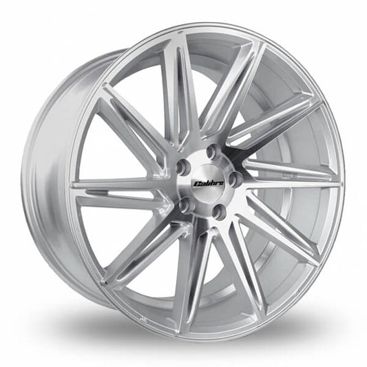 Calibre, CC-A, 18 x 8 inch,5x112 PCD, ET 45 in Silver / Polished Face Single Rim