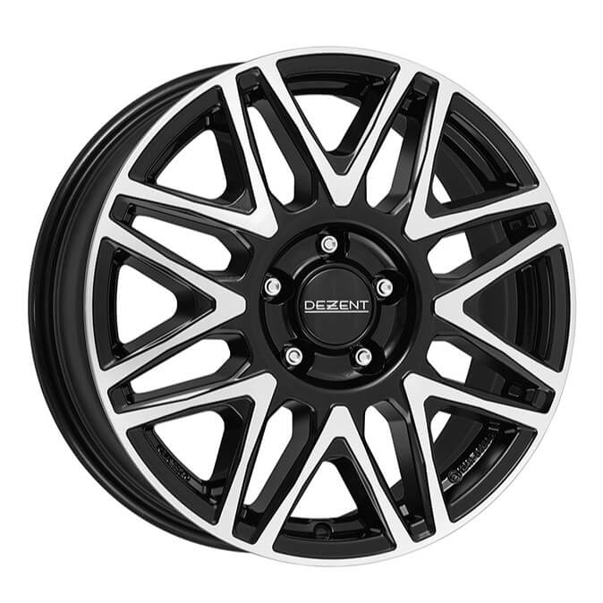 Dezent KH dark 16 x 6.5 inch 6x130 ET62 Black / Polished alloy wheel