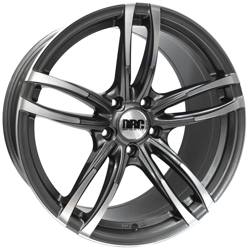 DRC, DMF, 19 x 9.5 inch,5x120 PCD, ET 42 in Gunmetal / Polished Face Single Rim