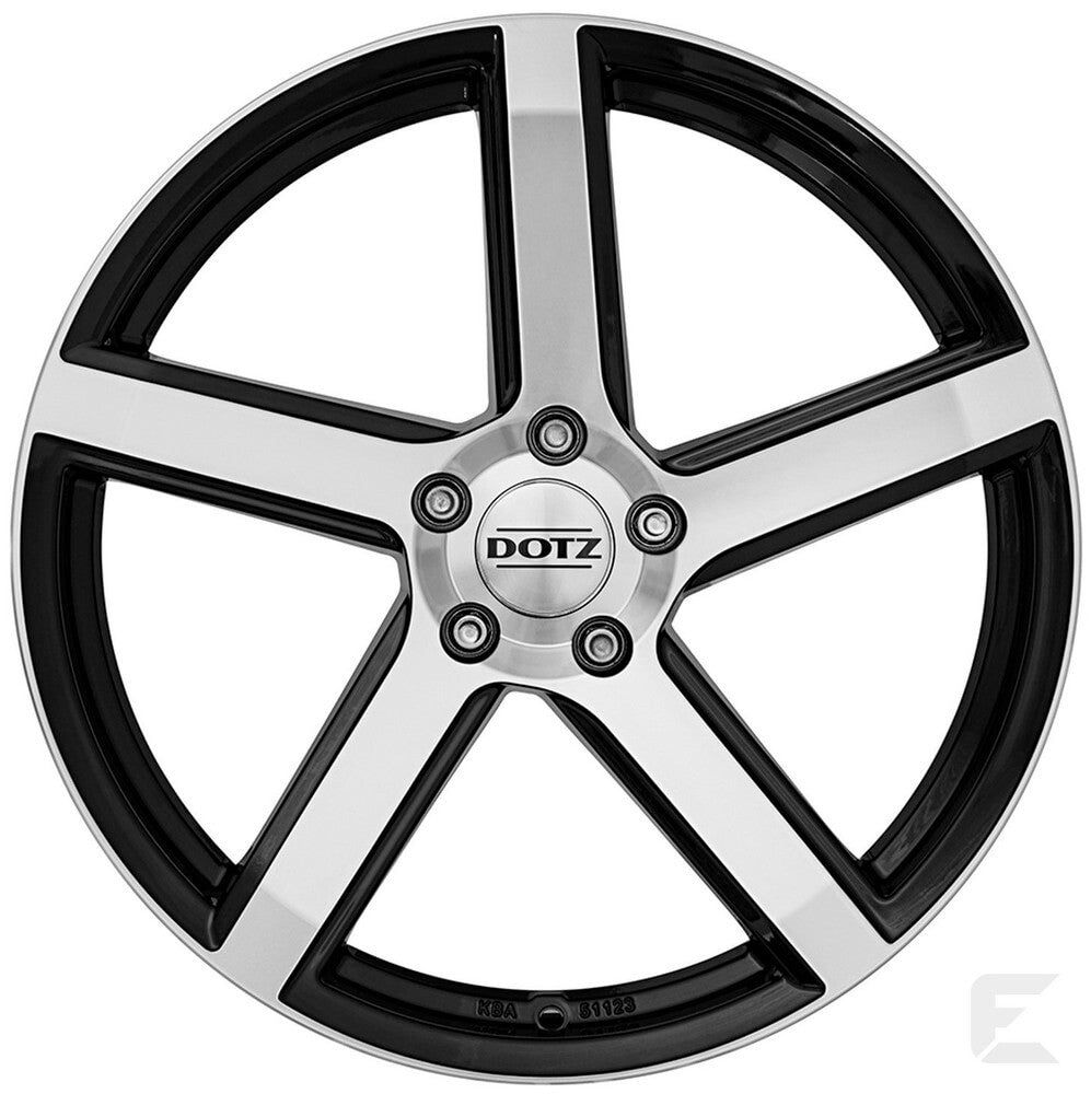 Dotz, CP5 Dark, 16 x 7 inch,4x108 PCD, ET 15 in Black / Polished Single Rim