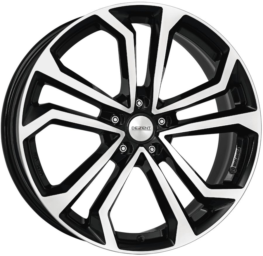 Dezent TA Dark 17 x 7 inch 5x112 ET45 Black / Polished alloy wheel