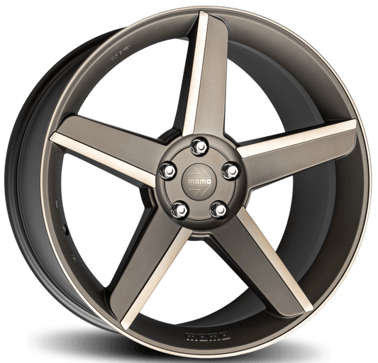 MOMO, Stealth, 20 x 10 inch,5x120 PCD, ET 45 in Mag-matt Anthracite Polished Single Rim