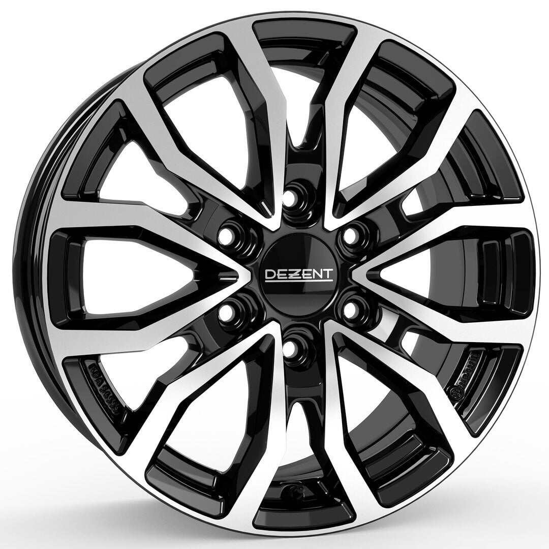 Dezent KC dark 18 x 8 inch 6x139.7 ET30 Black / Polished alloy wheel