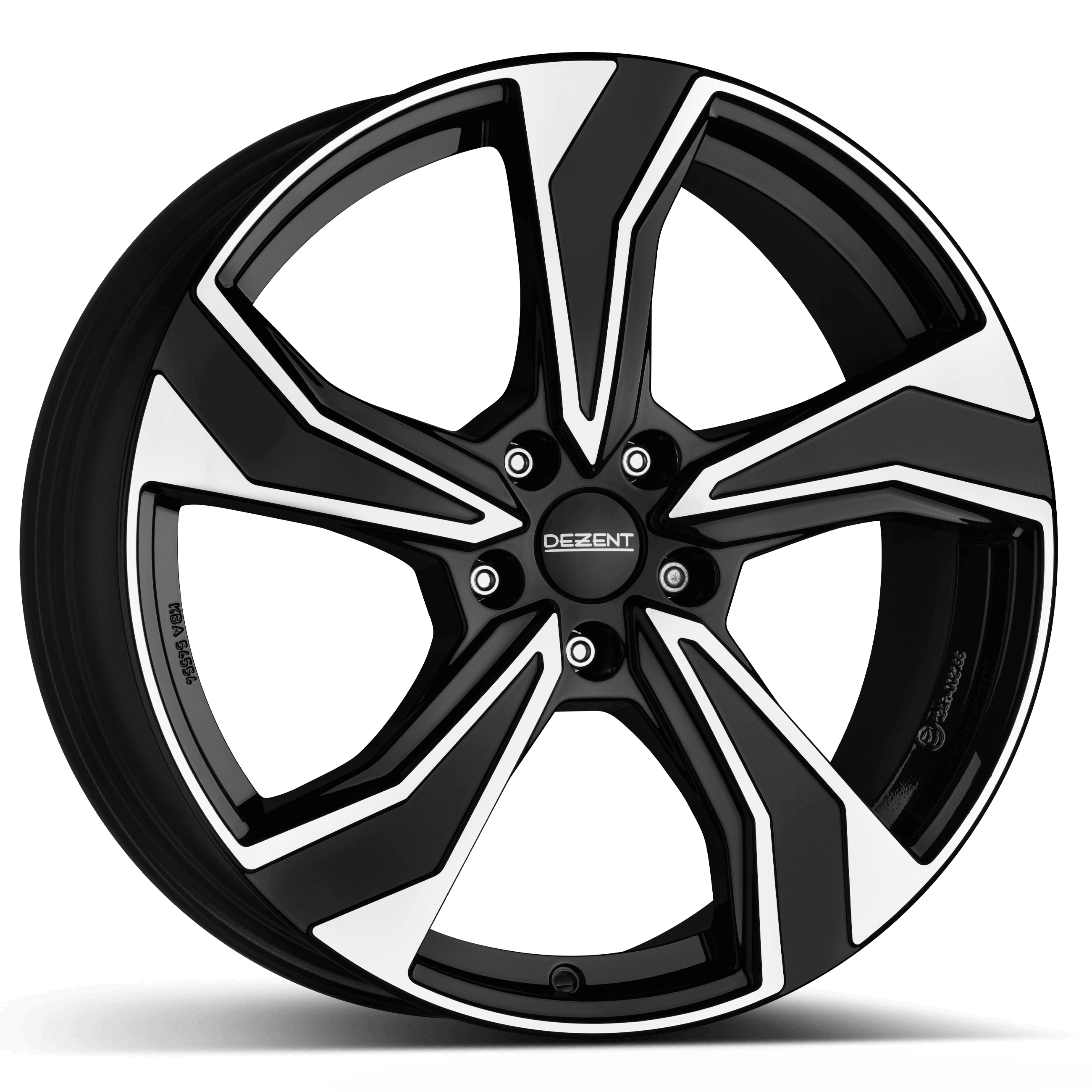 Dezent KB dark 17 x 7 inch 5x112 ET41 Black / Polished alloy wheel
