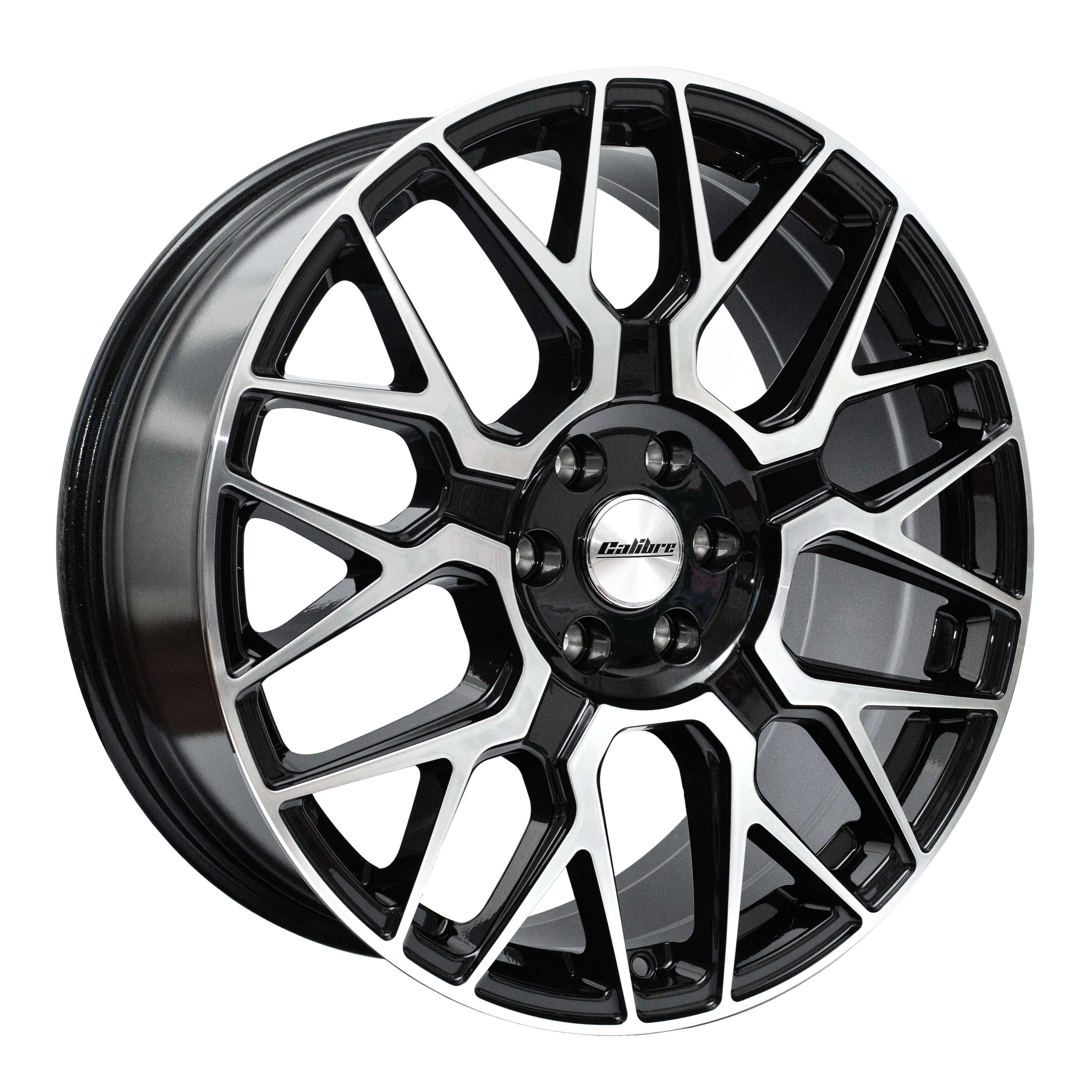 Calibre Spartan 20 x 8.5 inch 5x120 ET42 Gloss Black / Polished alloy wheel
