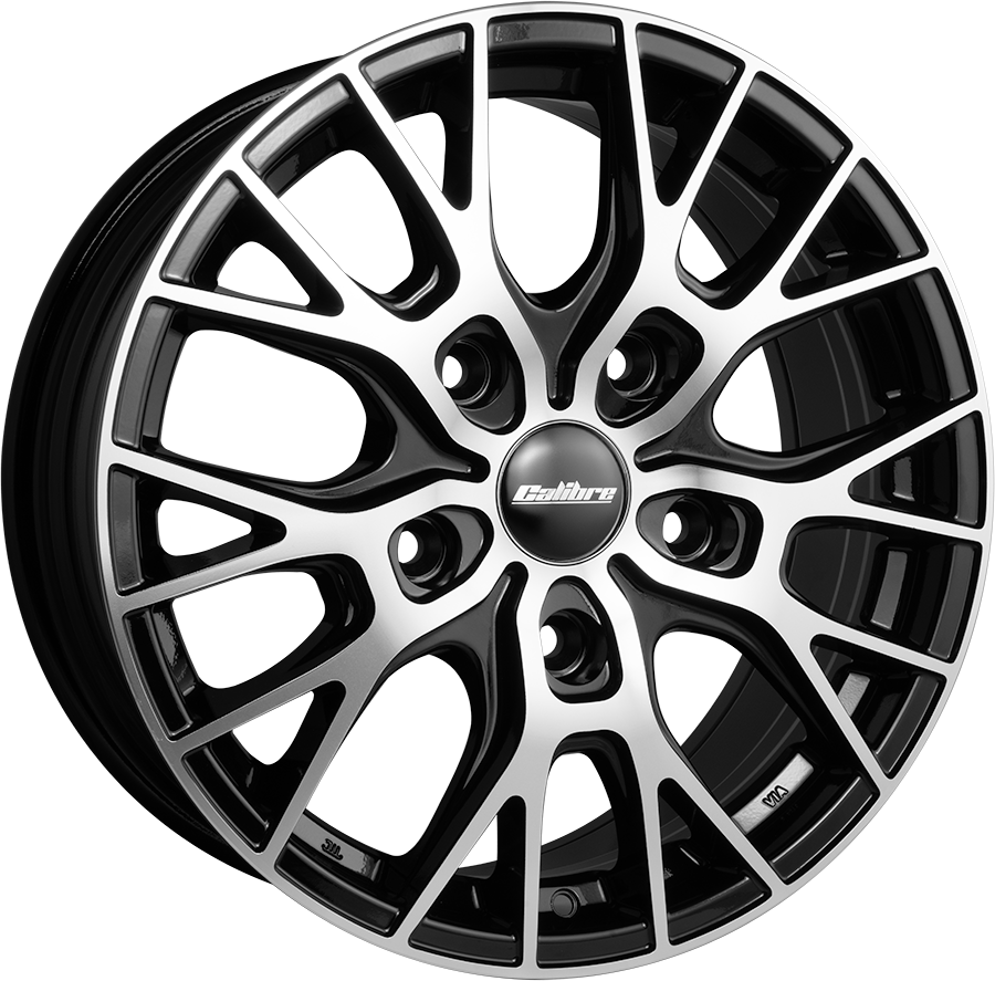 Calibre - Crusade, 18 x 7.5 inch, 5x160 PCD, ET52, Gloss Black with Polished Face Single Rim